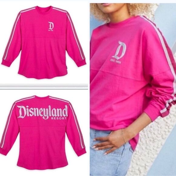 New DISNEYLAND SPIRIT JERSEY - Imagination Spirit Jersey Hot Pink Silver XS, S - Picture 1 of 7